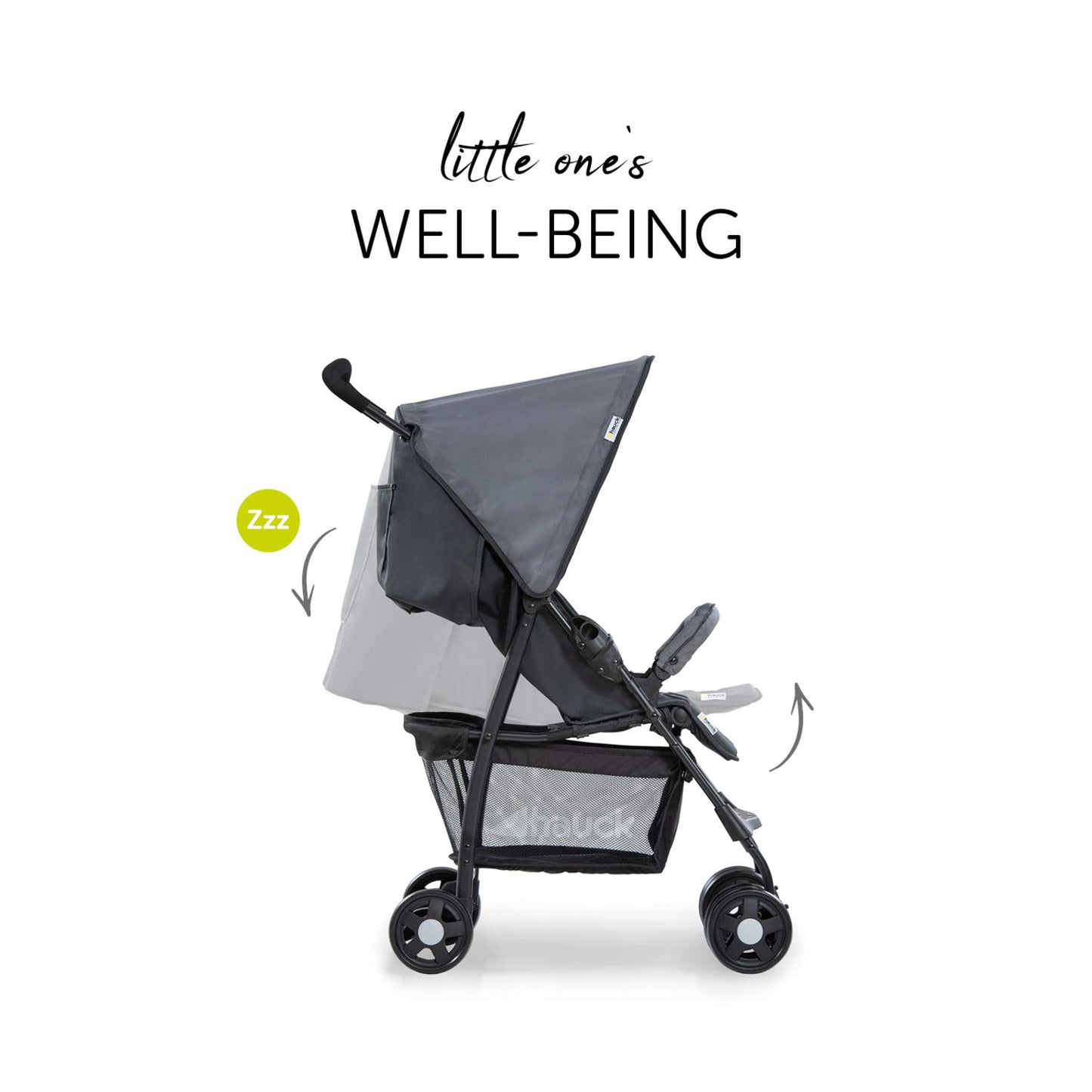 Carrito de Bebé Ultraligero – Reclinable, Plegado Compacto, Gris